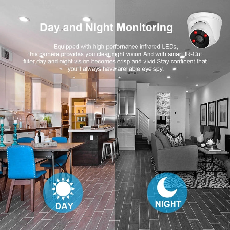 533H2 / IP POE (Power Over Ethernet) 1080P IP Camera Home Security Surveillance Camera, Support Night Vision & Phone Remote View