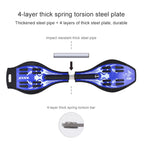 Fashion Vulcan Pattern Two-wheeled Skateboard Luminous Flash Wheel Vitality Board