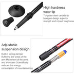 Aotu AT7551 135cm Aluminum Alloy Outdoor Camping Corky Trekking Poles