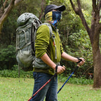 Aotu AT7551 135cm Aluminum Alloy Outdoor Camping Corky Trekking Poles