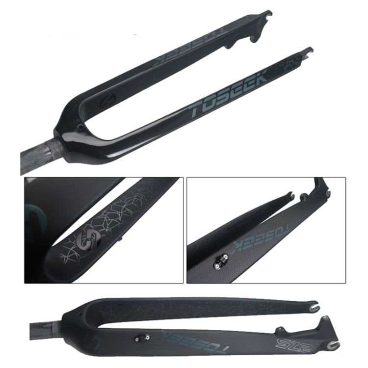TOSEEK Ultra Light 26 Inch 385mm Mountain Bike Full Carbon Front Fork Straight Tube Disc Brake