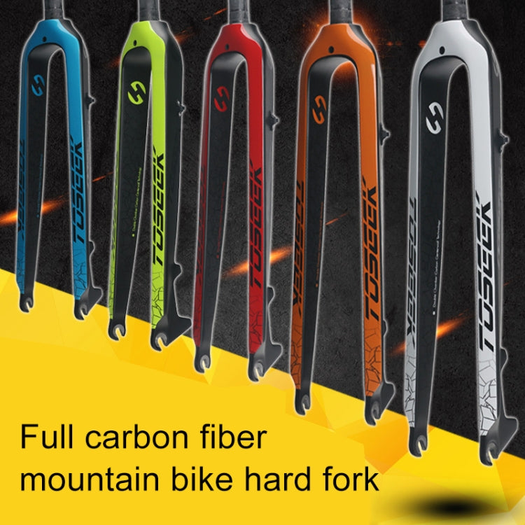 TOSEEK Ultra Light 27.5 Inch 405mm Mountain Bike Full Carbon Front Fork Straight Head Tube Disc Brake