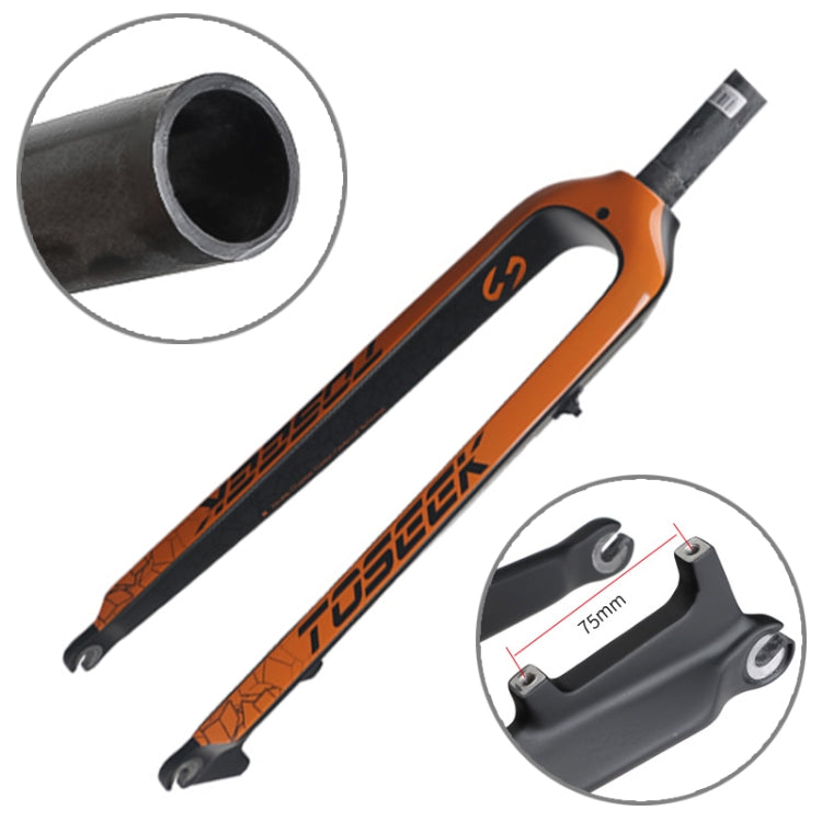 TOSEEK Ultra Light 29 Inch 435mm Mountain Bike Full Carbon Front Fork Straight Head Tube Disc Brake