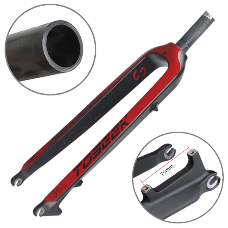 TOSEEK Ultra Light 29 Inch 435mm Mountain Bike Full Carbon Front Fork Straight Head Tube Disc Brake