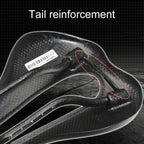 TOSEEK Road Bike Carbon Fiber Seat Bicycle Hollow Seat Saddle, 3K Texture + Extinction