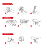 Antusi A8 Portable Rechargeable Rear Light Wireless Theft Alarm