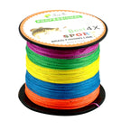 HENGJIA Colorful 3.0# 0.28mm 38LB 15.8kg Tension 300m Extra Strong 4 Shares Braid PE Fishing Line Kite Line