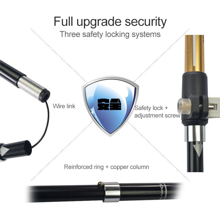 Outdoor Mountaineering Portable Foldable Ultra light Aluminium Alloy Alpenstocks Trekking Poles, Length : 35-125CM