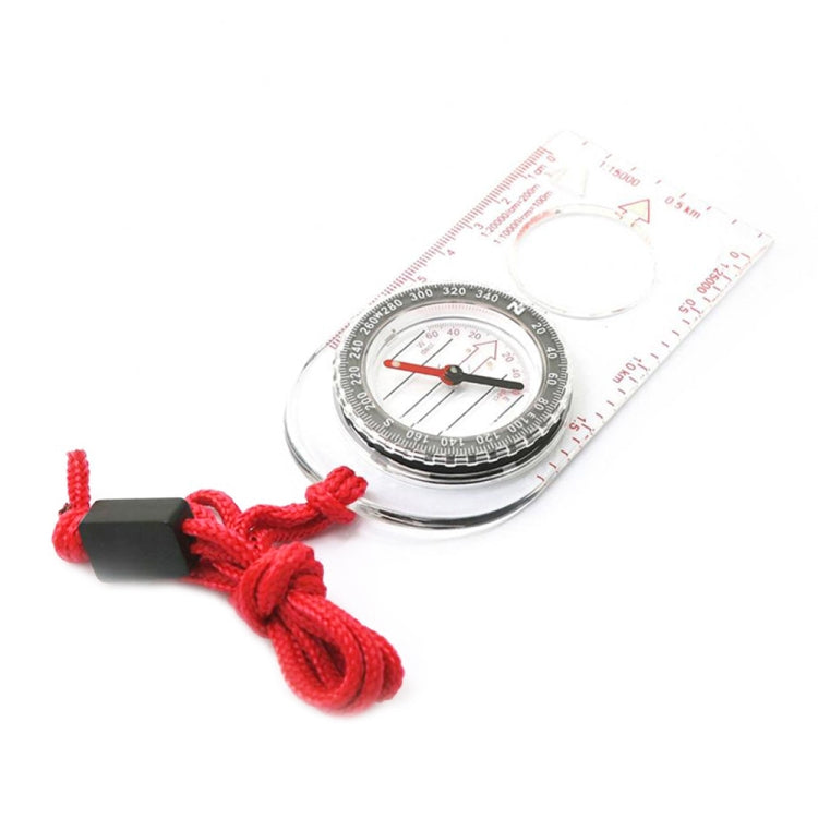 2pcs Nisa SD482 Outdoor Compass Map Scale with Magnifying Glass Multifunction