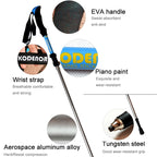 125cm Adjustable Portable Outdoor Aluminum Alloy Trekking Poles Stick
