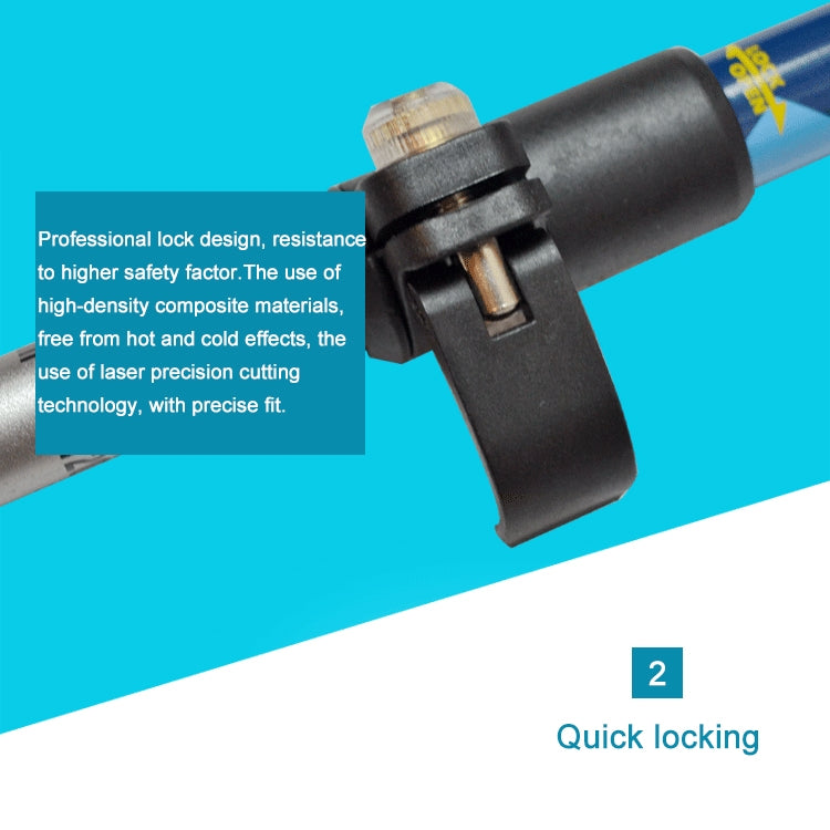 125cm Adjustable Portable Outdoor Aluminum Alloy Trekking Poles Stick