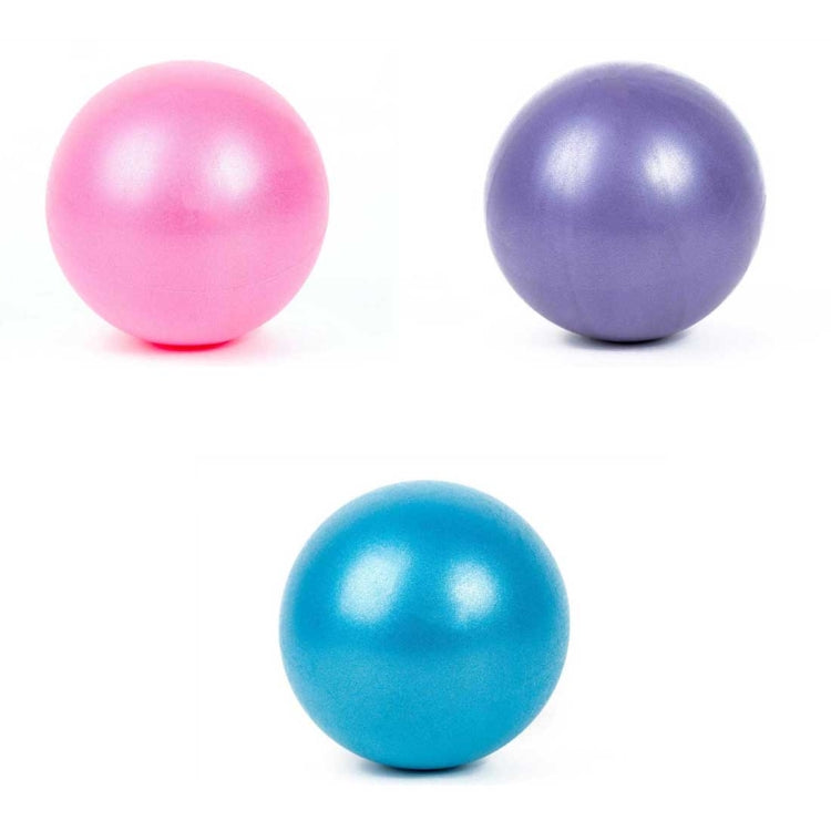 Mini Yoga Pilates Ball Explosion-proof PVC Ball Balanced Fitness Gymnastic Exercise Training with Straw, Diameter: 25cm