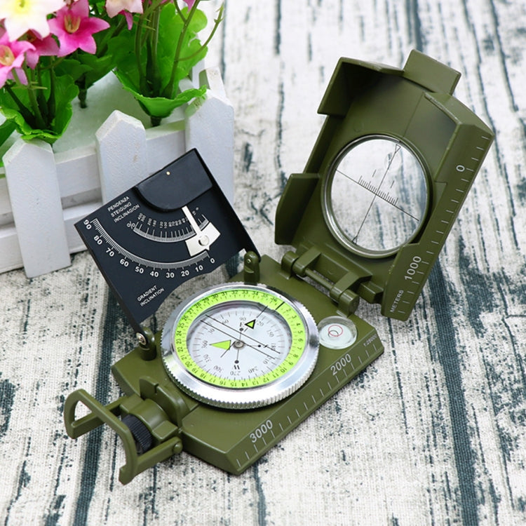 GoldGood K4074 Outdoor Multi-function Military Travel Geology Pocket Prismatic American Compass with Luminous Display