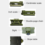 GoldGood K4074 Outdoor Multi-function Military Travel Geology Pocket Prismatic American Compass with Luminous Display
