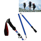 5 Node Portable Foldable Aluminium Alloy Alpenstocks Trekking Poles, Folding Length : 28.5CM