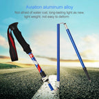 5 Node Portable Foldable Aluminium Alloy Alpenstocks Trekking Poles, Folding Length : 28.5CM