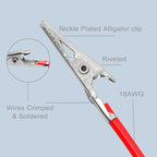 USB-A Male To 2 x Crocodile Clip Power Connection Extension Cable, Length: 0.5m