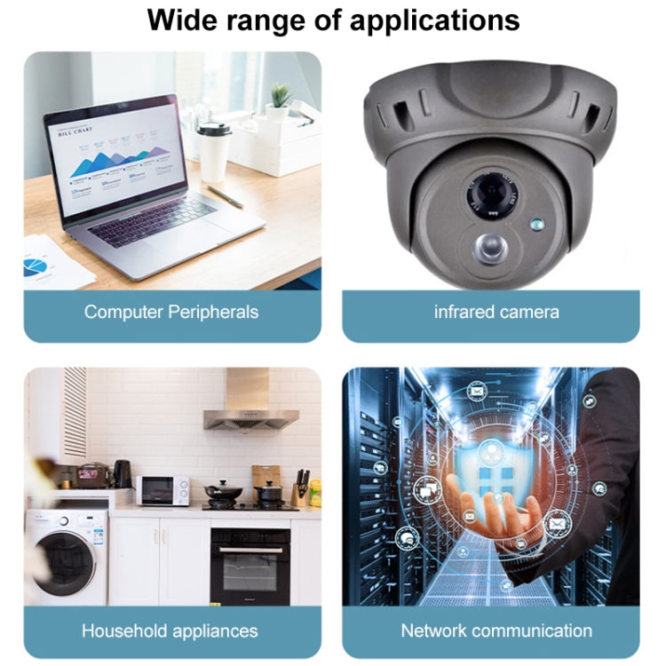 4 Pin DIN Male To DC 5.5x2.1mm Female Power Connection Cable, Length: 0.15m