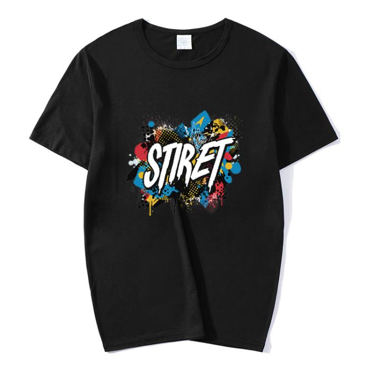 Round Neck Modal Short Sleeve T-shirt Custom Made Print Your Demand, Size: XXXL