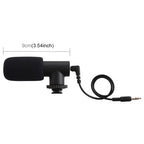 PULUZ 3.5mm Audio Stereo Recording Vlogging Professional Interview Microphone for DSLR & DV Camcorder, Smartphones