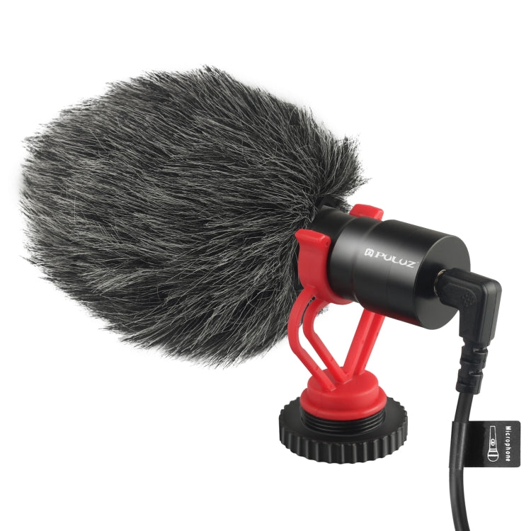PULUZ Professional Interview Condenser Video Shotgun Microphone with 3.5mm Audio Cable for DSLR & DV Camcorder