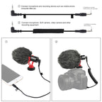 PULUZ Professional Interview Condenser Video Shotgun Microphone with 3.5mm Audio Cable for DSLR & DV Camcorder