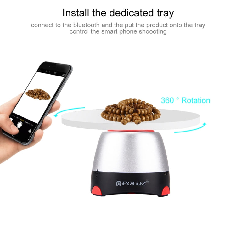 PULUZ Electronic 360 Degree Rotation Panoramic Head with Remote Controller for Smartphones, GoPro Action Cameras