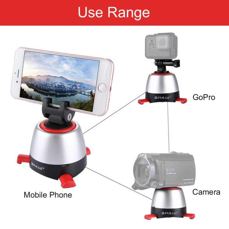 PULUZ Electronic 360 Degree Rotation Panoramic Head with Remote Controller for Smartphones, GoPro Action Cameras