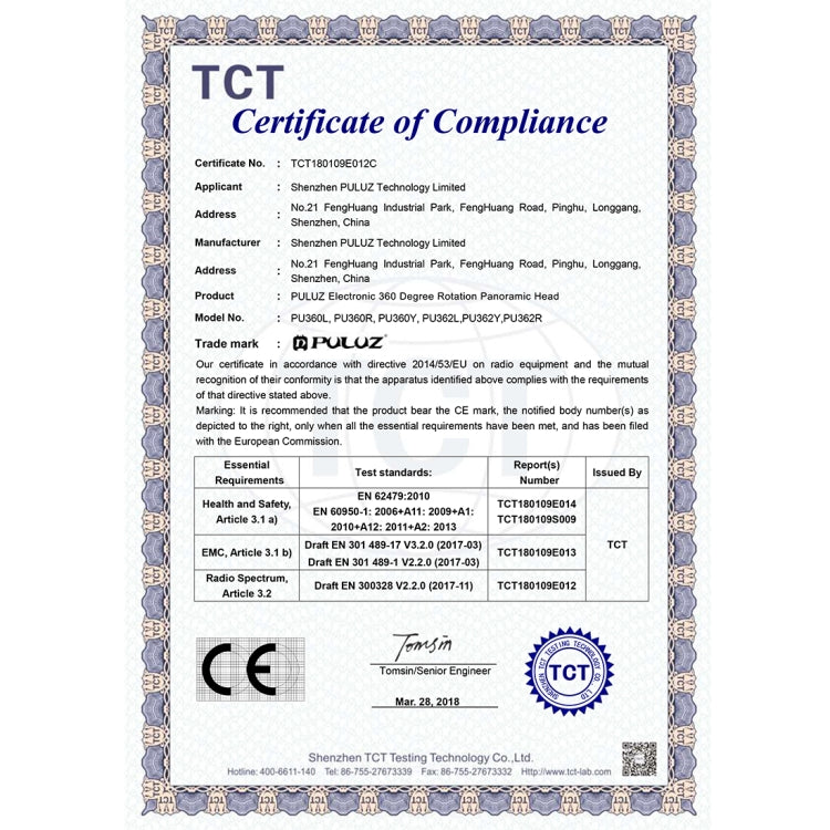 PULUZ Electronic 360 Degree Rotation Panoramic Head with Remote Controller for Smartphones, GoPro Action Cameras