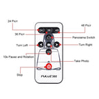 PULUZ Electronic 360 Degree Rotation Panoramic Head + Tripod Mount + GoPro Clamp + Phone Clamp with Remote Controller for Smartphones, GoPro Action Cameras