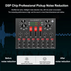 PULUZ Live Broadcasting Sound Card Bluetooth Karaoke Singing Recording Sound Mixer for Mobile Phone / Computer / Laptop / Tablet PC, Chinese Version