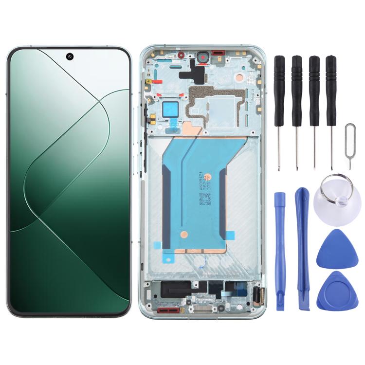 For Xiaomi 14 AMOLED Original LCD Screen Digitizer Full Assembly with Frame