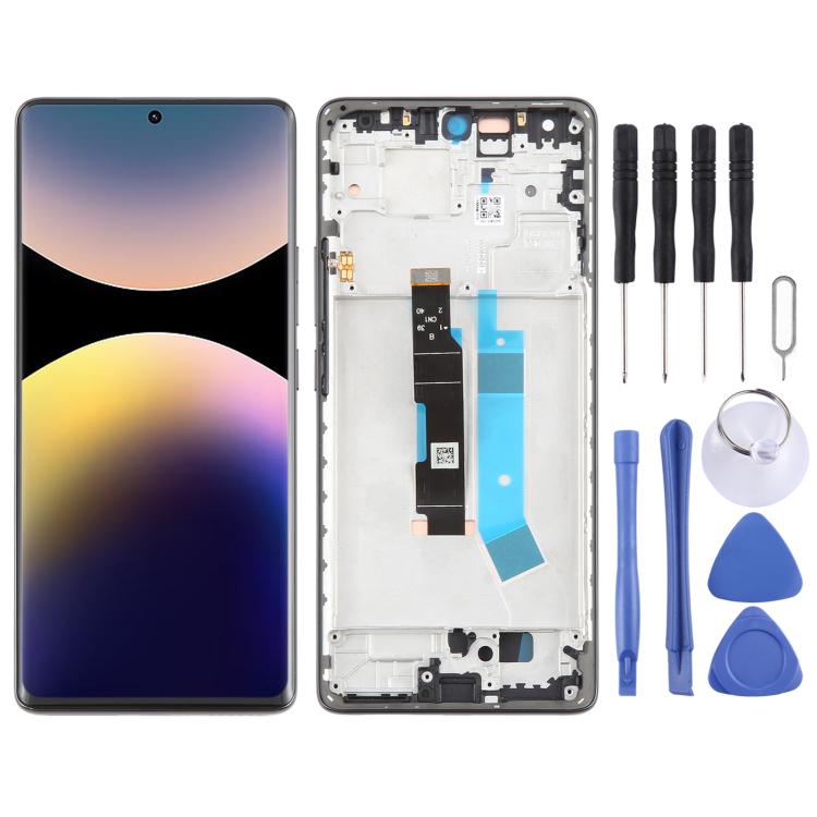 For Xiaomi Redmi Note 14 Pro 4G AMOLED Original LCD Screen Digitizer Full Assembly with Frame