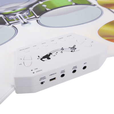 MD-1008 USB 2.0 MIDI Soft Roll-up Drum Kit, Size: 46 x 31cm