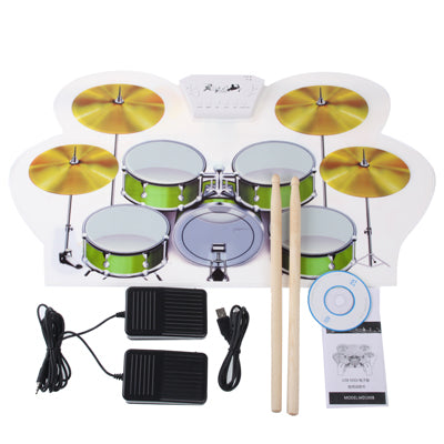 MD-1008 USB 2.0 MIDI Soft Roll-up Drum Kit, Size: 46 x 31cm