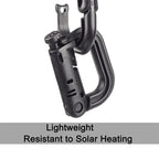 Plastic Portable Carabiner, 4 pcs in One Packaging, The Price is for 4 pcs (Light Grey)