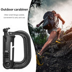 Plastic Portable Carabiner, 4 pcs in One Packaging, The Price is for 4 pcs (Light Grey)