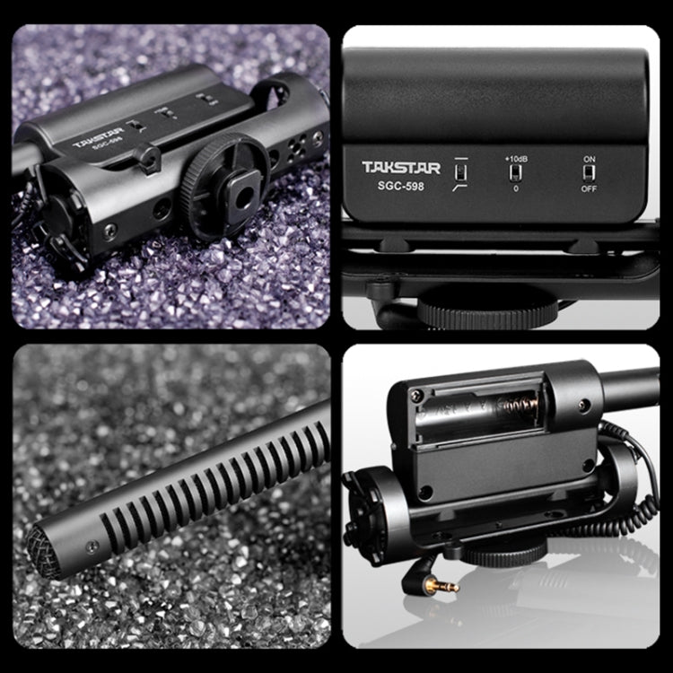 SGC-598 Condenser Recording Microphones Professional Photography Interview Dedicated Microphones for DSLR & DV Camcorder