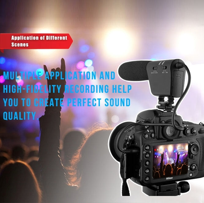 DEBO YS-8 Professional Photography Interview Dedicated Microphone for DSLR & DV Camcorder