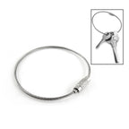 Outdoor Camping Multifunctional Steel Wire Rope Ring / Stainless Steel Wire Key Chain