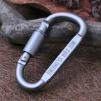 2PCS Multi-function High Quality Aluminum Alloy D Shape Camping  Hang Buckle Carabiner