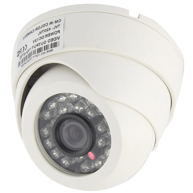 CMOS 420TVL 3.6mm Lens ABS Material Color Infrared Camera with 24 LED, IR Distance: 20m