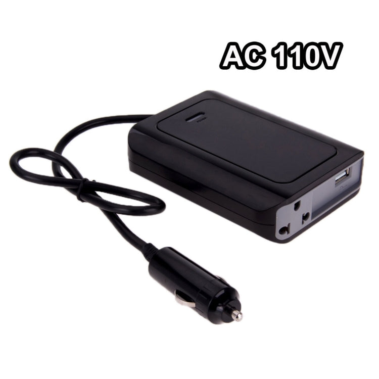 DY-200N, 200W DC 12V to AC Car Power Inverter with 500mA USB Port & EU / US Power Socket