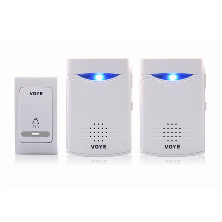 VOYE V006B2 Wireless Remote Control Chime Door Bell with Double-Receiver