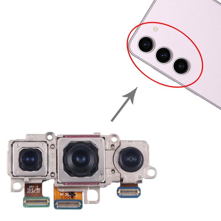 For Samsung Galaxy S24 SM-S921B Original Camera Set (Telephoto + Wide + Main Camera)