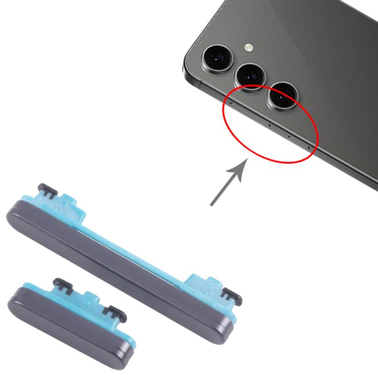 For Samsung Galaxy S24 FE SM-S721B 10pcs Power Button and Volume Control Button