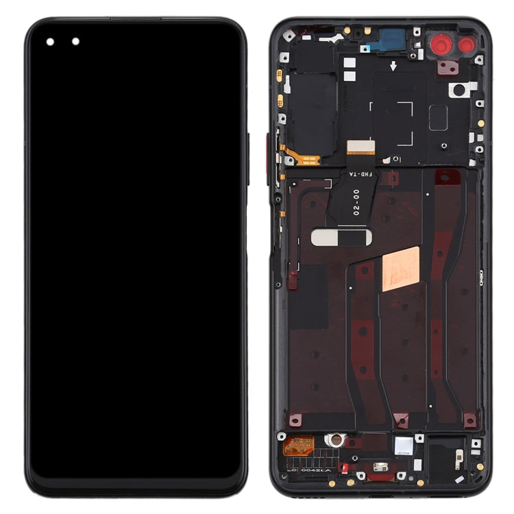 LCD Screen and Digitizer Full Assembly with Frame for Huawei Nova 6 4G