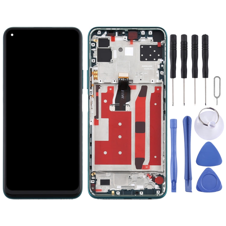 LCD Screen and Digitizer Full Assembly with Frame for Huawei Nova 7 SE