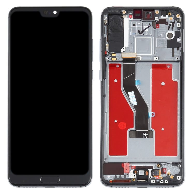 LCD Screen and Digitizer Full Assembly with Frame for Huawei P20 Pro