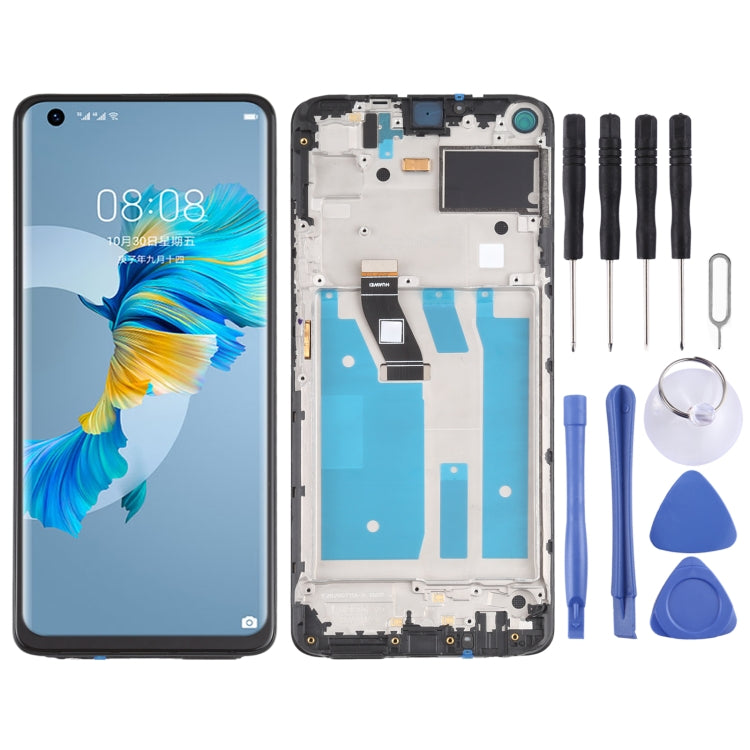 LCD Screen and Digitizer Full Assembly with Frame for Huawei Mate 40 Lite